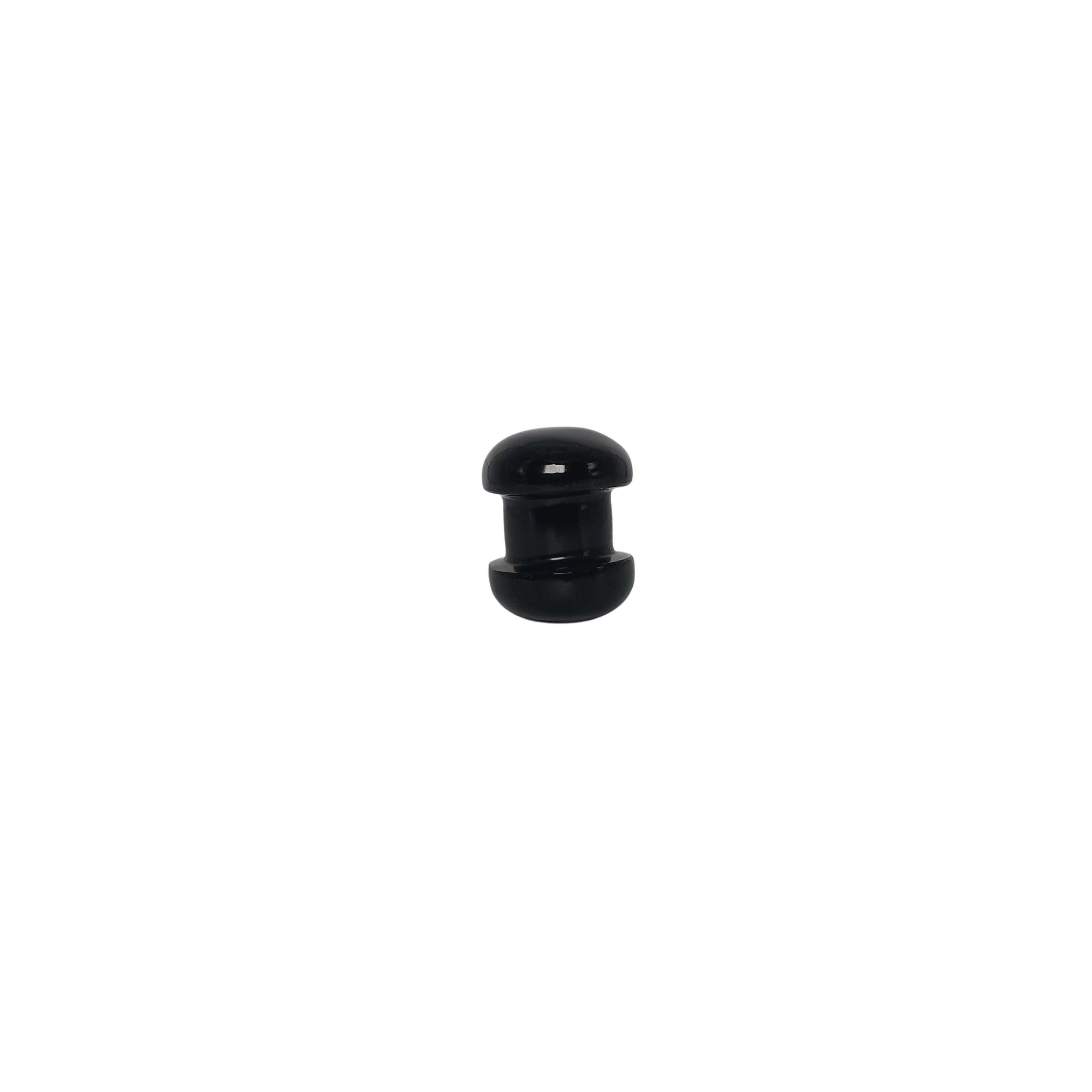 Masajeador en forma de barrilito de cristal de obsidiana